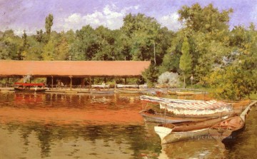 Casa del barco Prospect Park William Merritt Chase Pinturas al óleo